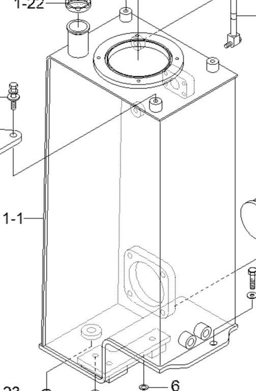 New Holland 31MH-01015YL - خزان هيدروليكي - آلات البناء: صور 1 New Holland 31MH-01015YL - خزان هيدروليكي - آلات البناء: صور 1