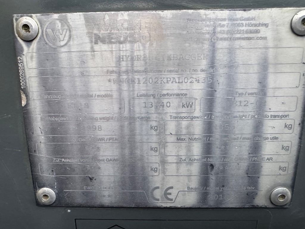 Wacker Neuson ET 18 - حفارة مصغرة: صور 4 Wacker Neuson ET 18 - حفارة مصغرة: صور 4