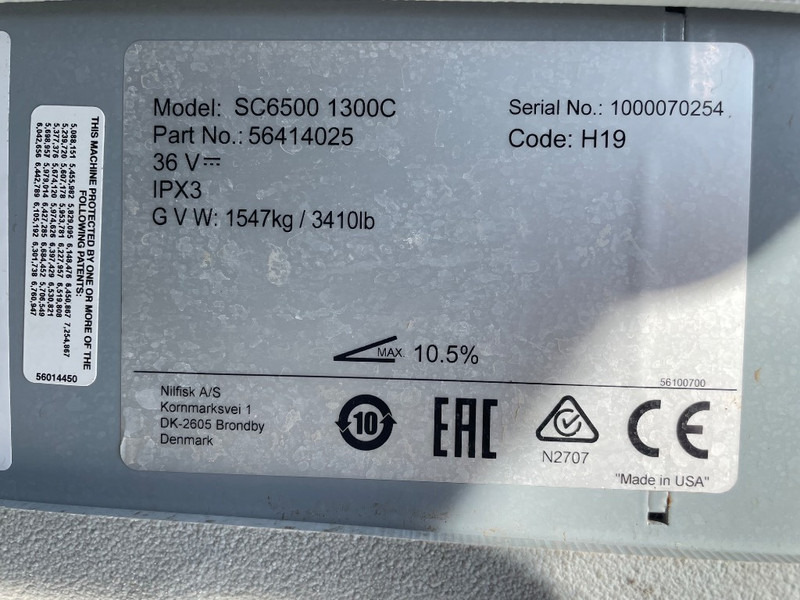 Nilfisk SC 6500 1300C - ماكينة فرك وتجفيف: صور 3 Nilfisk SC 6500 1300C - ماكينة فرك وتجفيف: صور 3