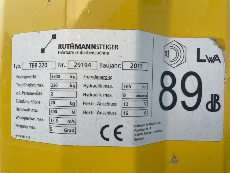 Ruthmann TBR 220 - مصاعد الازدهار محمولة على شاحنة: صور 3 Ruthmann TBR 220 - مصاعد الازدهار محمولة على شاحنة: صور 3
