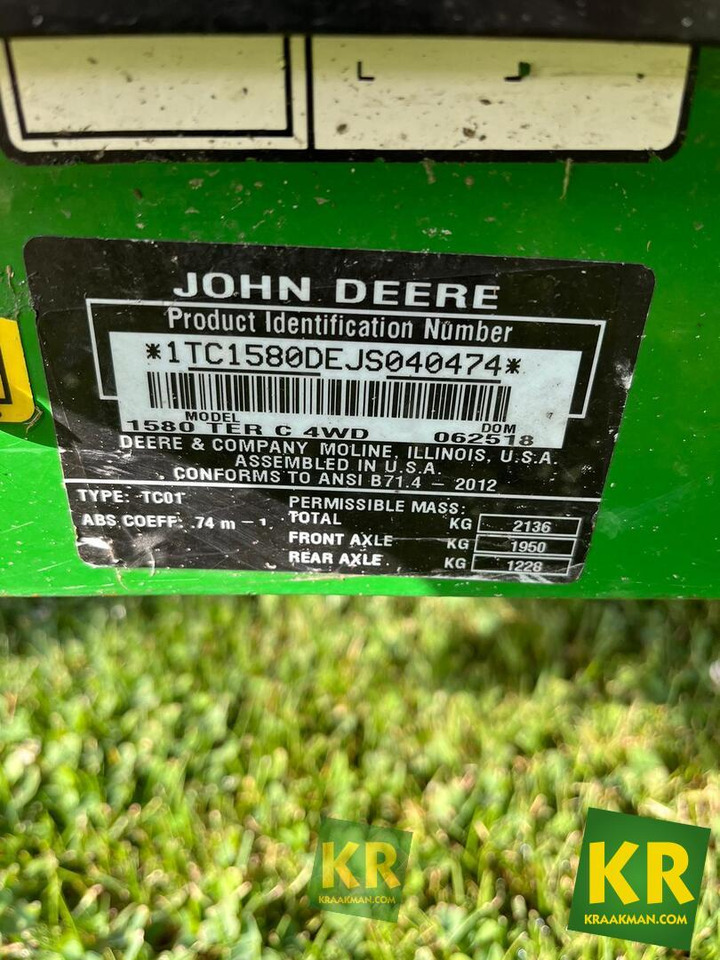 1580 John Deere - جزازة المروج: صور 4 1580 John Deere - جزازة المروج: صور 4
