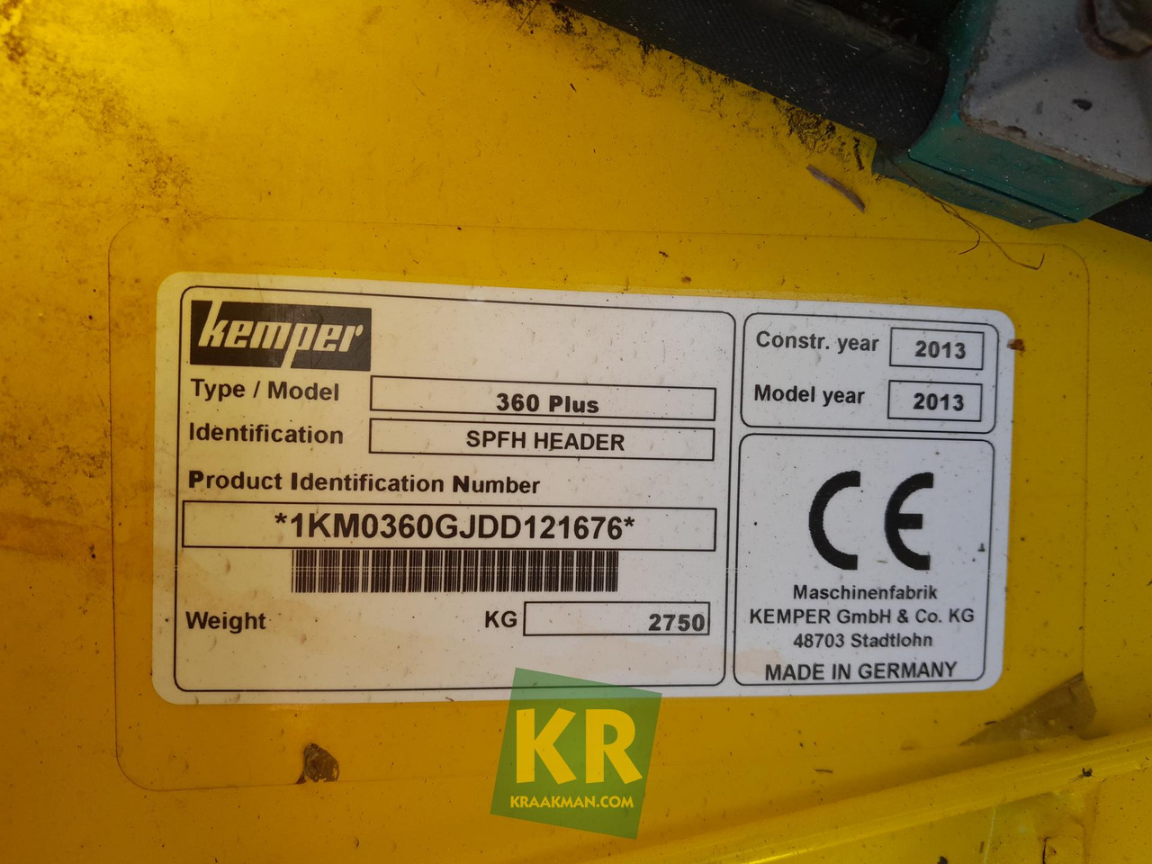 360 Plus Kemper - حصادات الذرة: صور 1 360 Plus Kemper - حصادات الذرة: صور 1