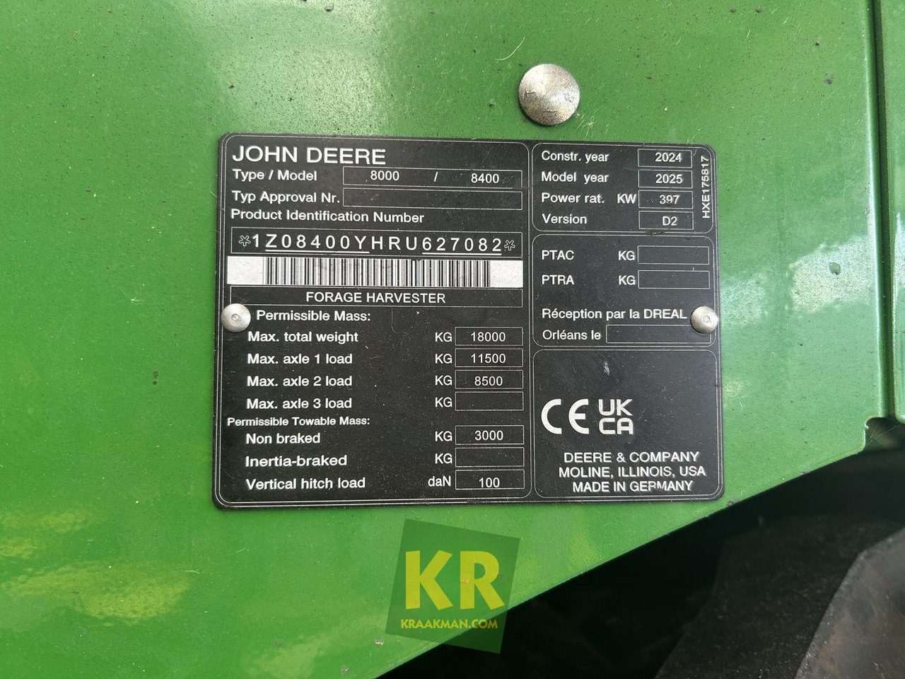 8400 John Deere - حصادة الأعلاف: صور 3 8400 John Deere - حصادة الأعلاف: صور 3