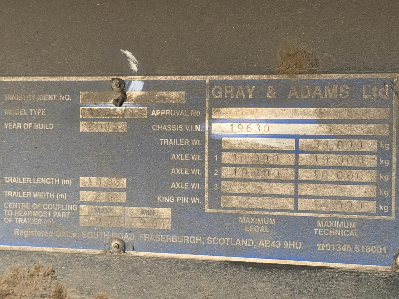 2010 Gray & Adams 13.6m Fridge Trailer – FR010 - مبردة نصف مقطورة: صور 2 2010 Gray & Adams 13.6m Fridge Trailer – FR010 - مبردة نصف مقطورة: صور 2