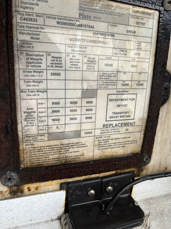 2012 Gray & Adams 10.4m Fridge Trailer – BTK110 - مبردة نصف مقطورة: صور 5 2012 Gray & Adams 10.4m Fridge Trailer – BTK110 - مبردة نصف مقطورة: صور 5