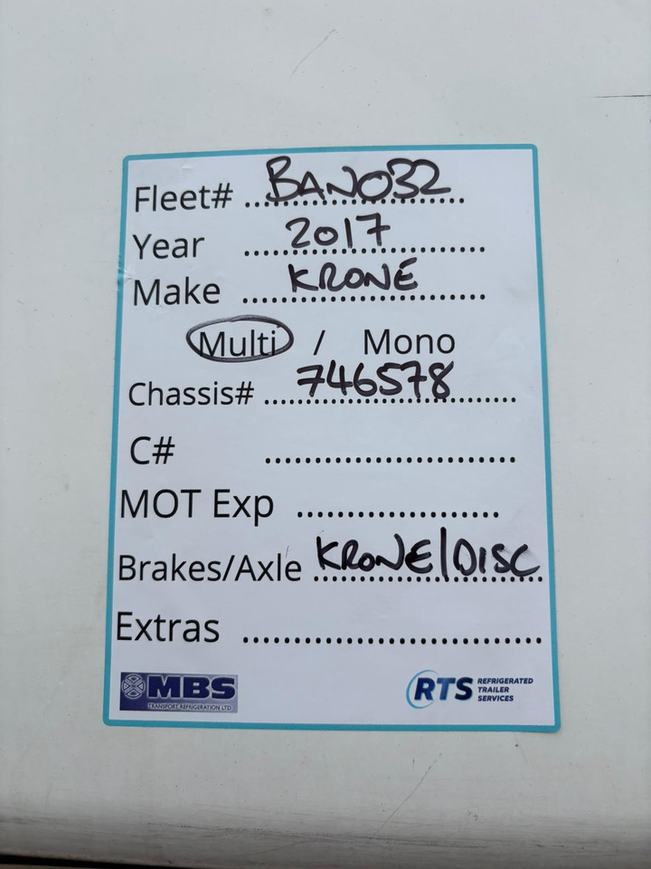 2021 Gray & Adams 9m Fridge Trailer – BAN032 - مبردة نصف مقطورة: صور 2 2021 Gray & Adams 9m Fridge Trailer – BAN032 - مبردة نصف مقطورة: صور 2