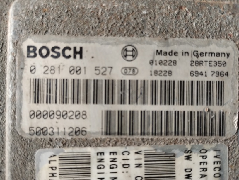 STEROWNIK SILNIKA IVECO CURSOR 10 0281001527 F3AE0681 D - كتلة التحكم: صور 2 STEROWNIK SILNIKA IVECO CURSOR 10 0281001527 F3AE0681 D - كتلة التحكم: صور 2