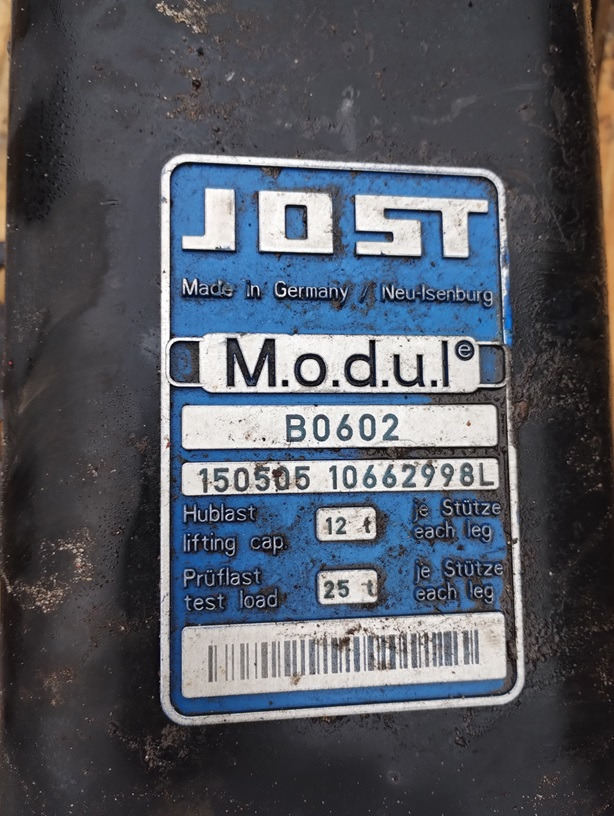 STOPY PODPORY NACZEPA PRZYCZEPA JOST B0602 10662976 - الإطار/ الشاسيه - مقطورة: صور 3 STOPY PODPORY NACZEPA PRZYCZEPA JOST B0602 10662976 - الإطار/ الشاسيه - مقطورة: صور 3