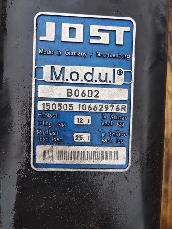 STOPY PODPORY NACZEPA PRZYCZEPA JOST B0602 10662976 - الإطار/ الشاسيه - مقطورة: صور 2 STOPY PODPORY NACZEPA PRZYCZEPA JOST B0602 10662976 - الإطار/ الشاسيه - مقطورة: صور 2
