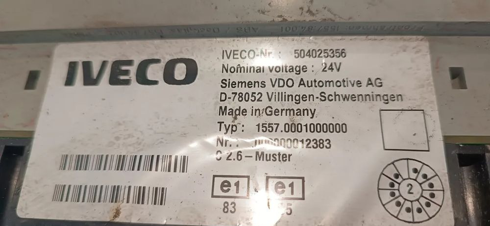 Zegary Licznik IVECO STRALIS 504025356 - النظام الكهربائي - شاحنة: صور 2 Zegary Licznik IVECO STRALIS 504025356 - النظام الكهربائي - شاحنة: صور 2