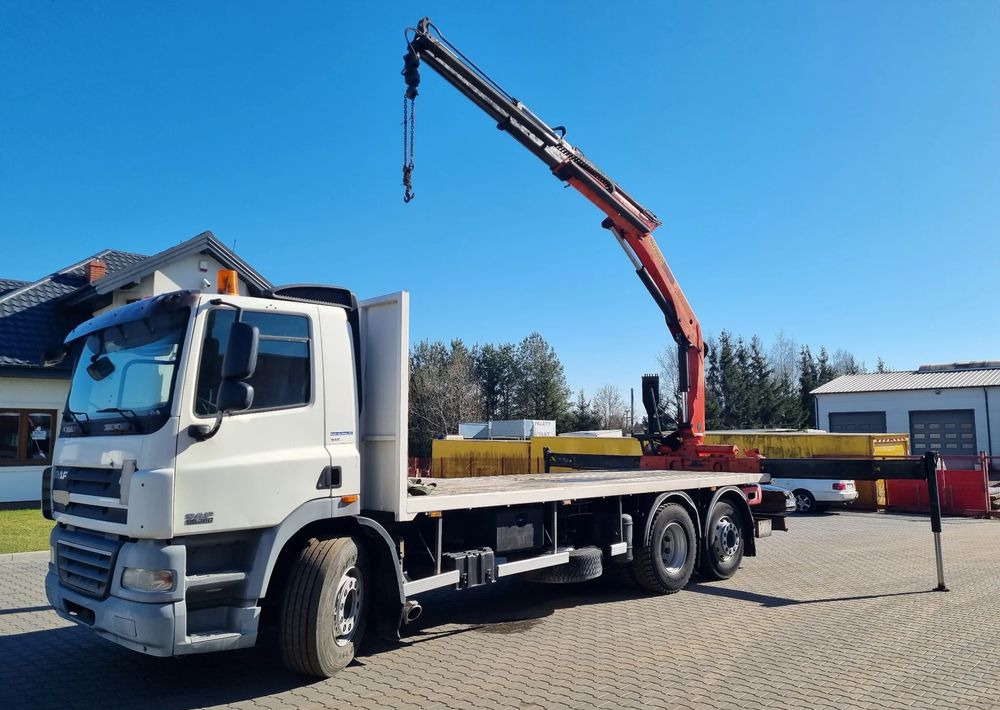 DAF CF 85 360 - شاحنات مسطحة, شاحنة كرين: صور 1 DAF CF 85 360 - شاحنات مسطحة, شاحنة كرين: صور 1
