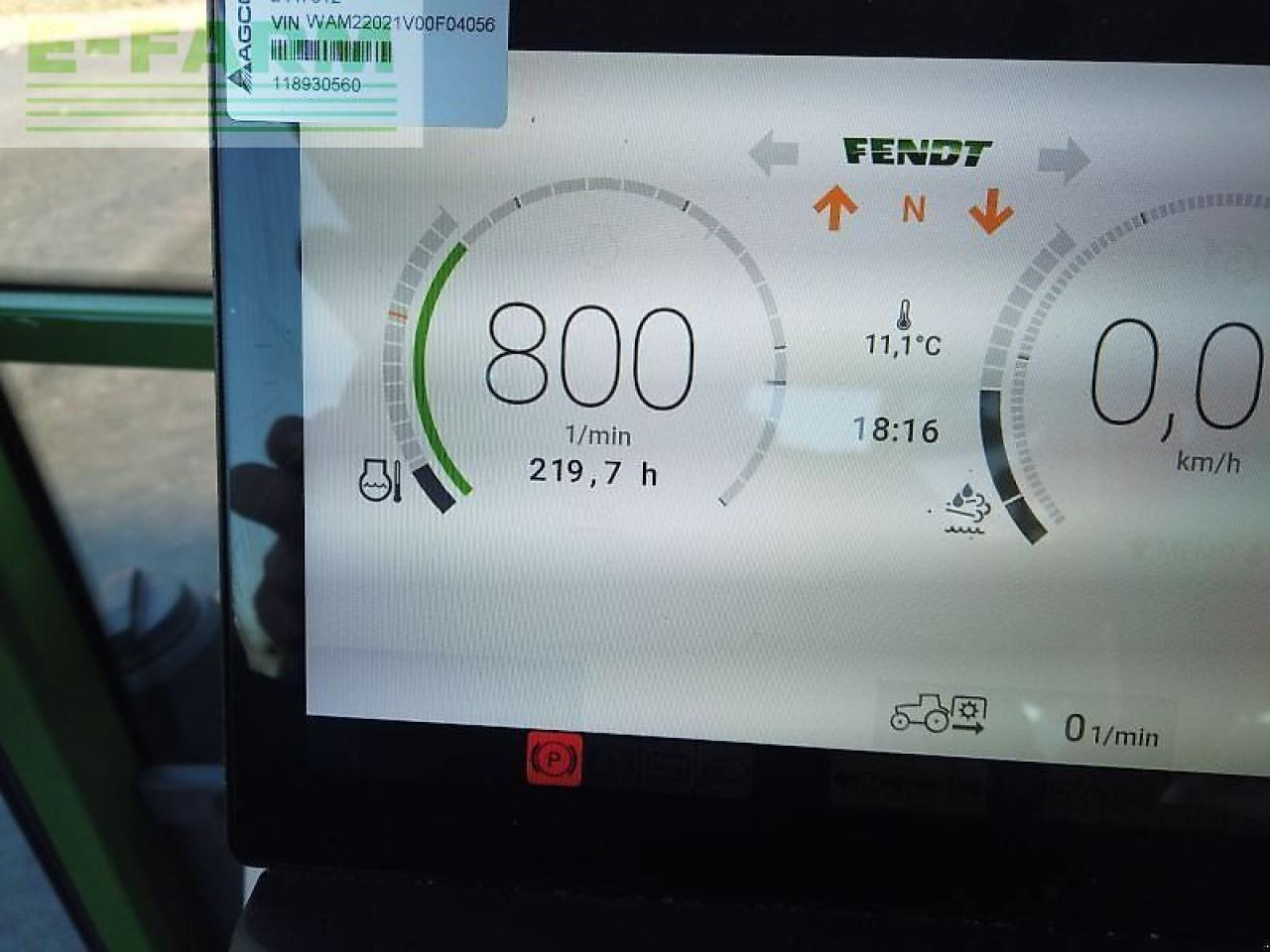 جرار Fendt traktor 211 v vario gen3 V: صور 17