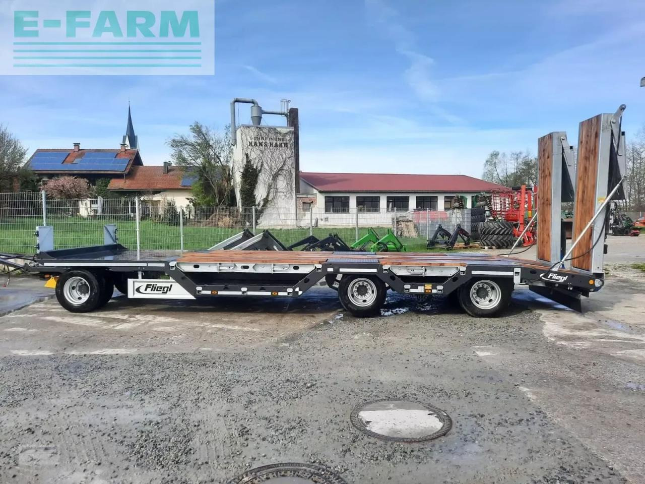 عربة مسطحة منخفضة مقطورة Fliegl dts 300: صور 6