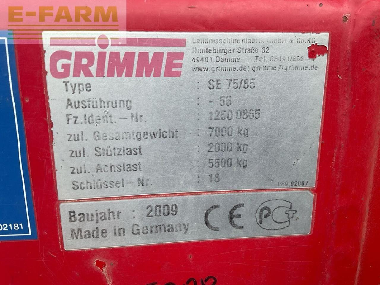 حصادة البطاطس Grimme se 85-55: صور 14