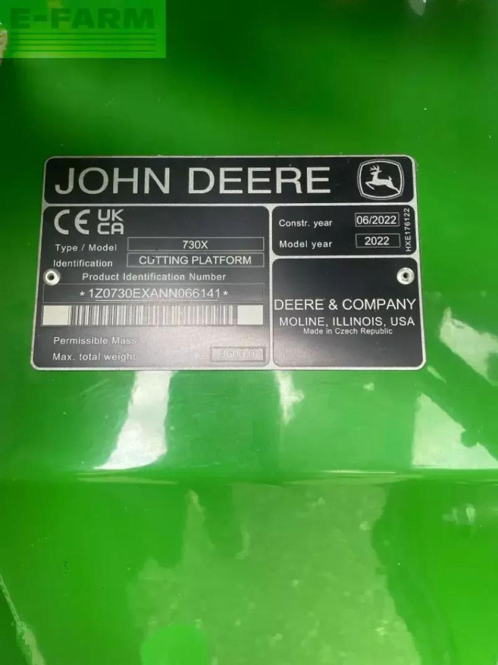 حصادة شاملة John Deere s780i: صور 21