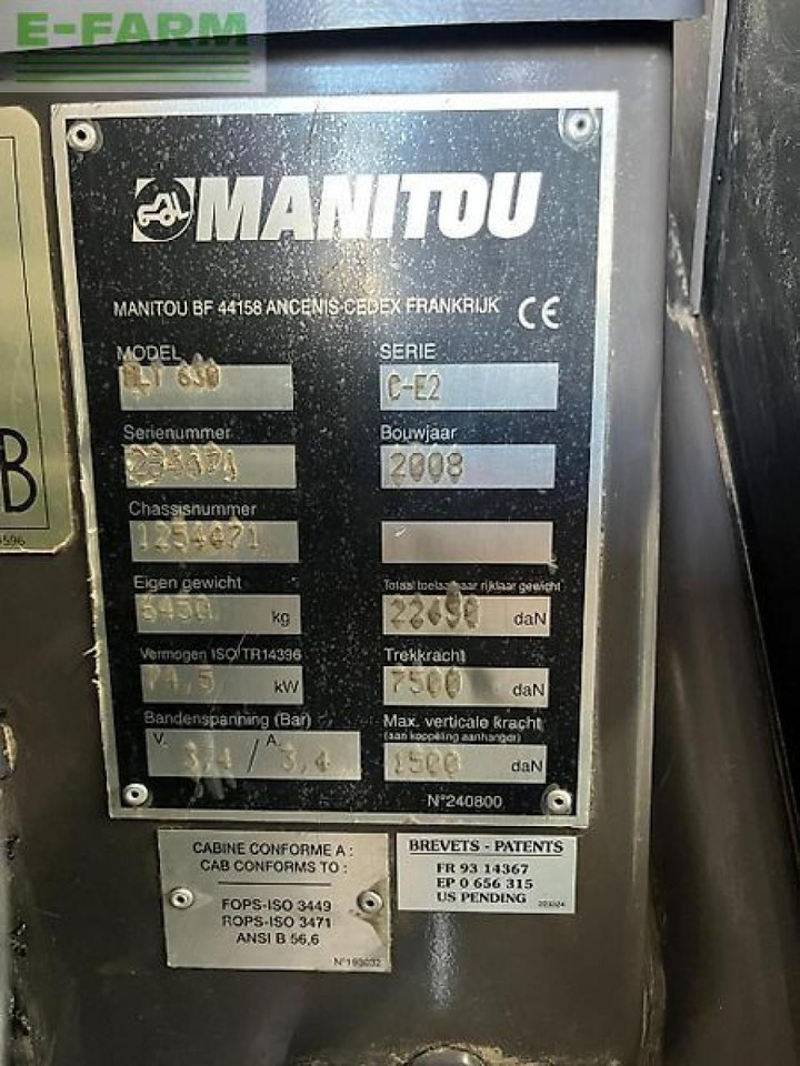رافعة تلسكوبية Manitou mlt 630 turbo: صور 10 رافعة تلسكوبية Manitou mlt 630 turbo: صور 10