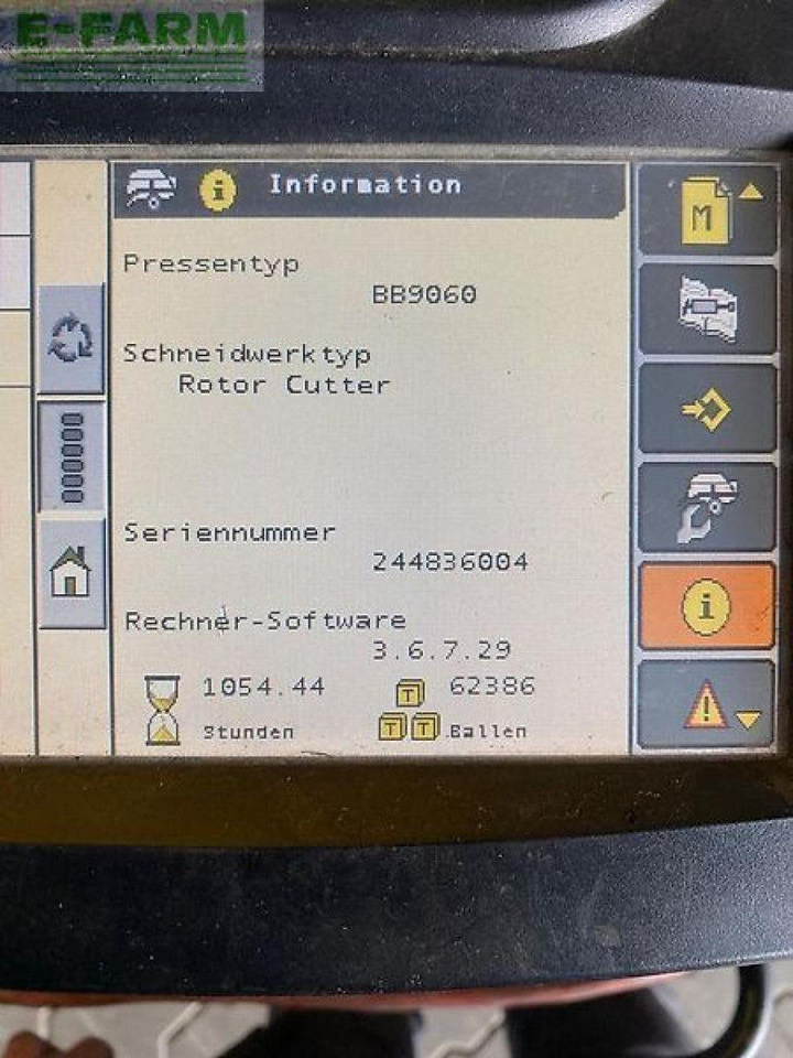 مكبس البالات المستطيله New Holland bb 9060 / bb9060 80x90 ballenmaß: صور 8