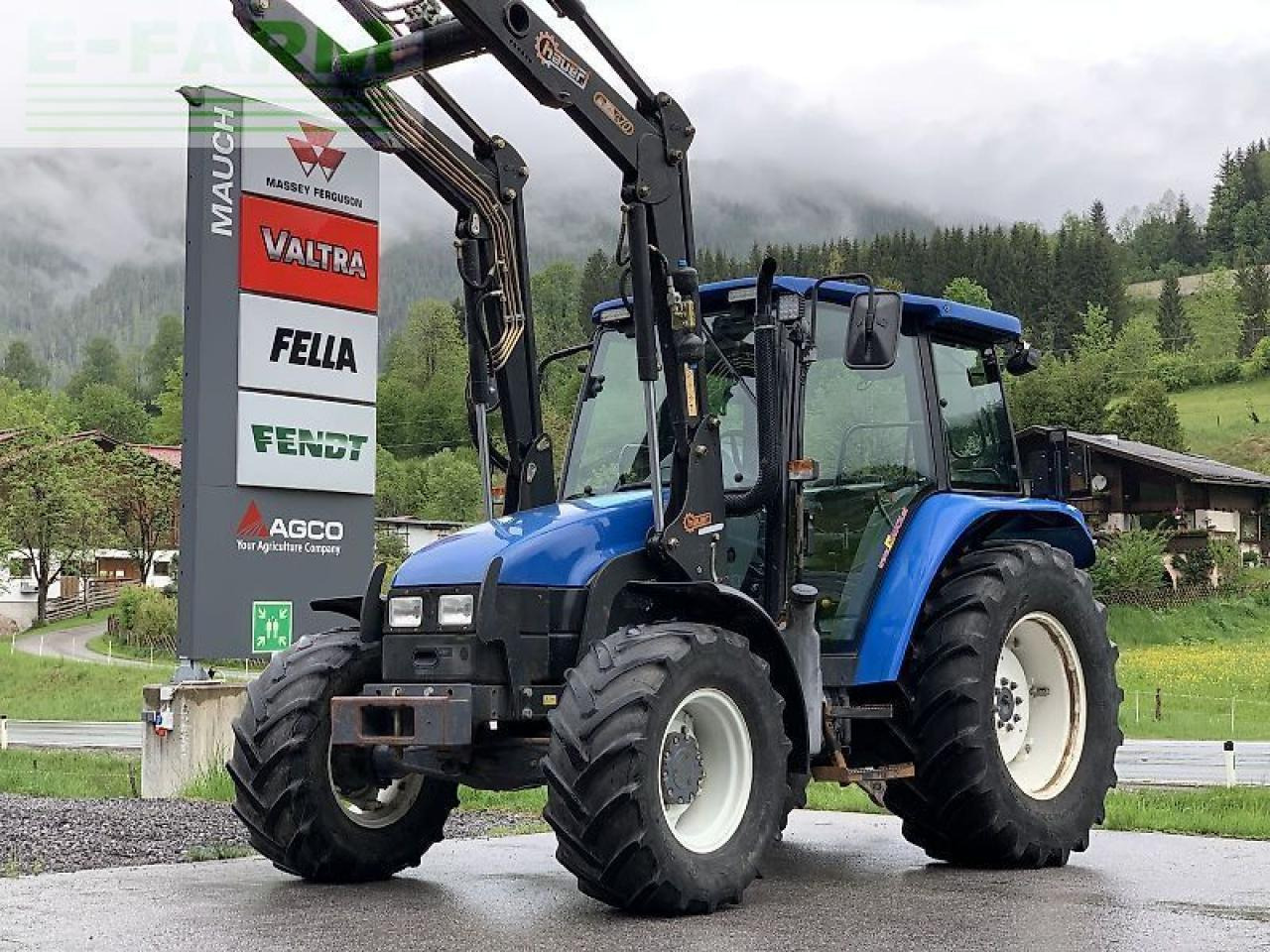 New Holland tl 70 a + hauer frontlader A - جرار: صور 1 New Holland tl 70 a + hauer frontlader A - جرار: صور 1