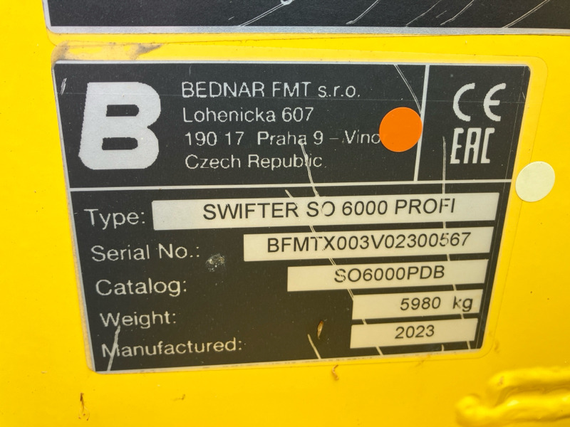 Bednar Swifter SO 6000 Profi - الأمشاط الزراعية: صور 2 Bednar Swifter SO 6000 Profi - الأمشاط الزراعية: صور 2