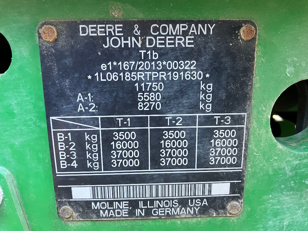 John Deere 6R185 - جرار: صور 2 John Deere 6R185 - جرار: صور 2