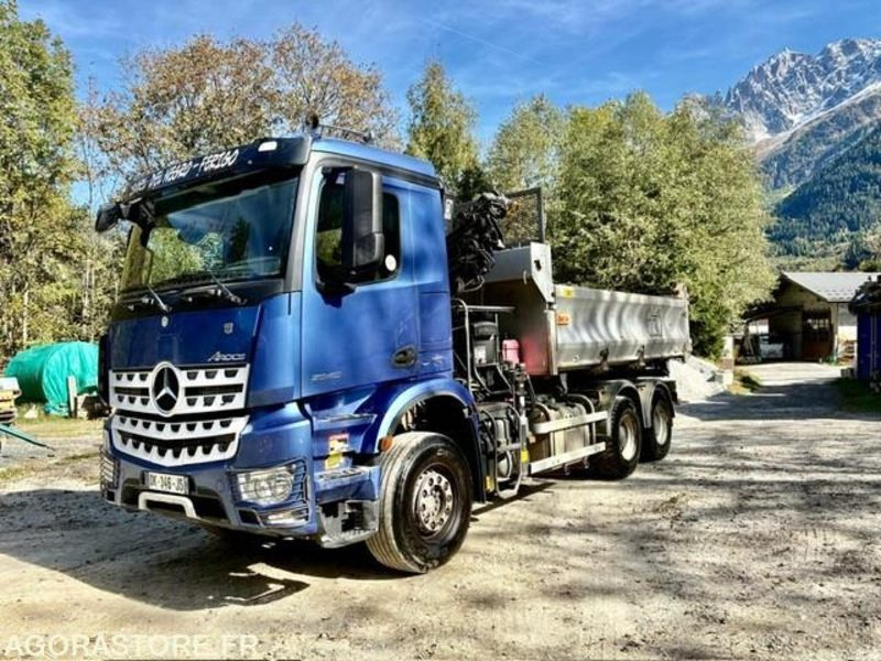 CAMION 6X4 TRI-BENNE +GRUE MERCEDES AROCS 2640 2014 190 000 KM - شاحنة: صور 1 CAMION 6X4 TRI-BENNE +GRUE MERCEDES AROCS 2640 2014 190 000 KM - شاحنة: صور 1