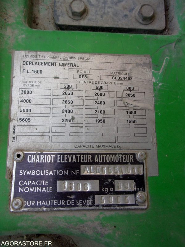 رافعة شوكية كهربائية CHARIOT ÉLÉVATEUR 3 TONNES POSITIONNEUR DE FOURCHES  ELECTRIQUE CESAB: صور 11