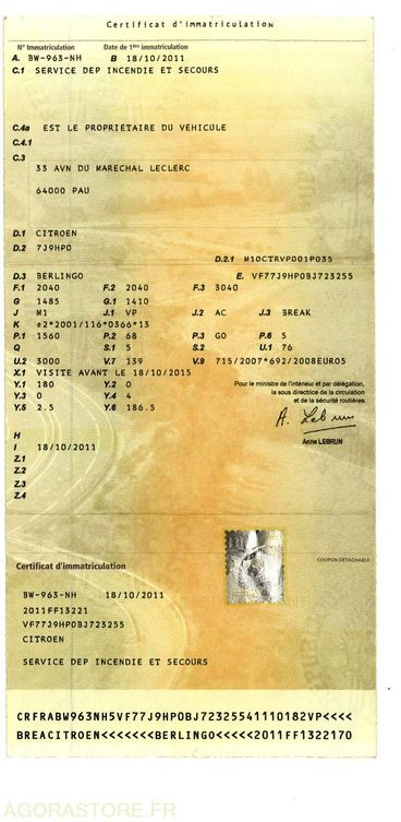 تأجير CITROËN BERLINGO - 132745km - 2011 CITROËN BERLINGO - 132745km - 2011: صور 10 تأجير CITROËN BERLINGO - 132745km - 2011 CITROËN BERLINGO - 132745km - 2011: صور 10