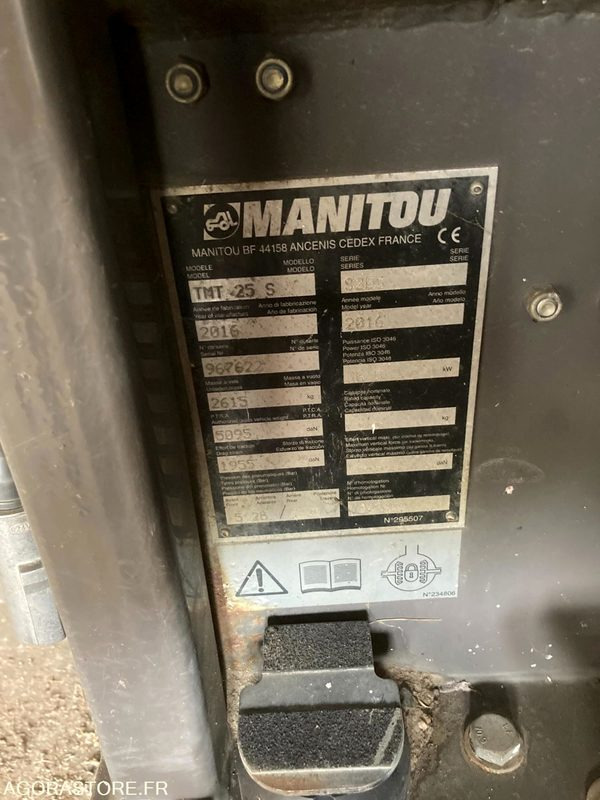 Chariot embarqué Manitou TMT 25 S- 2016 (5251) - رافعة شوكية: صور 3 Chariot embarqué Manitou TMT 25 S- 2016 (5251) - رافعة شوكية: صور 3