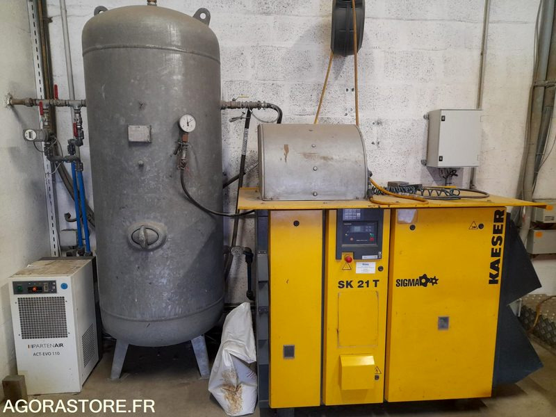 Compresseur KAESER SIGMA SK21T 2008 - 36 000h + assécheur ACT-EVO 110 2020 - ضاغط الهواء: صور 1 Compresseur KAESER SIGMA SK21T 2008 - 36 000h + assécheur ACT-EVO 110 2020 - ضاغط الهواء: صور 1