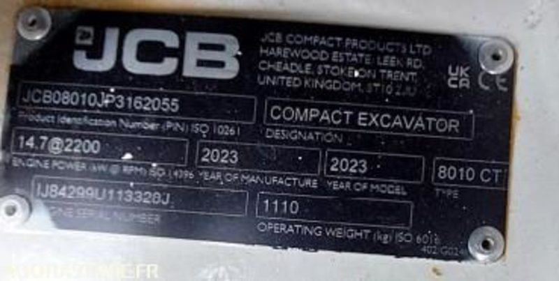 Mini Pelle 1T JCB 8010CTS + Remorque - 2023 / (NEUVE) 19 HEURES (EMF201) - حفارة مصغرة: صور 4 Mini Pelle 1T JCB 8010CTS + Remorque - 2023 / (NEUVE) 19 HEURES (EMF201) - حفارة مصغرة: صور 4