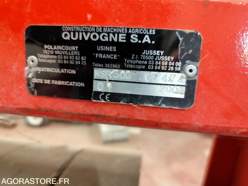 ROULEAU QUIVOGNE RSR 300 TRES PEU SERVI ANNEE 2003 - معدات الحدائق: صور 4 ROULEAU QUIVOGNE RSR 300 TRES PEU SERVI ANNEE 2003 - معدات الحدائق: صور 4