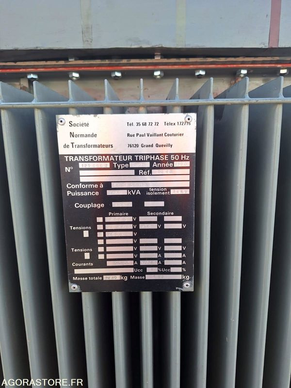 Transformateur électrique huile minérale 1000 kVA SNT - الأدوات والمعدات: صور 2 Transformateur électrique huile minérale 1000 kVA SNT - الأدوات والمعدات: صور 2