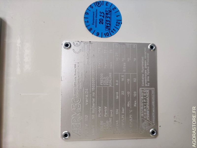 VQ Groupe froid AERMEC TW110 - الأدوات والمعدات: صور 2 VQ Groupe froid AERMEC TW110 - الأدوات والمعدات: صور 2