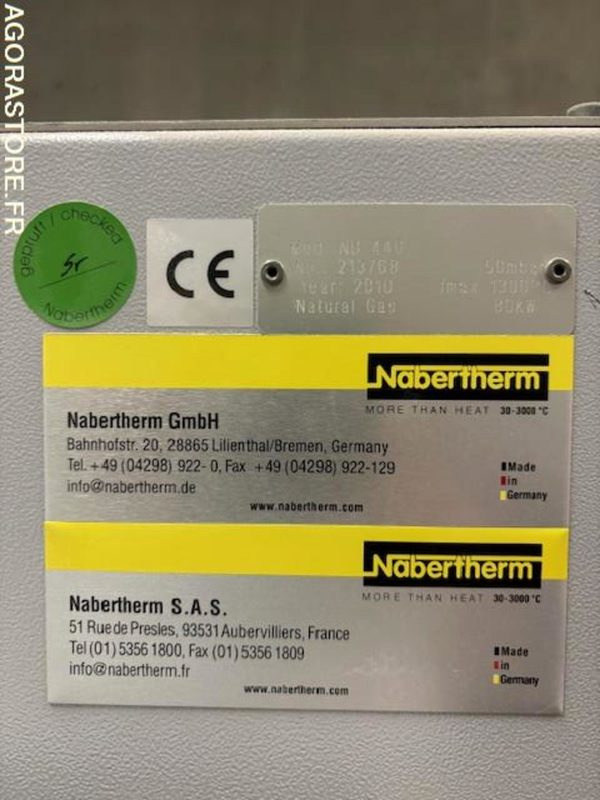Four à gaz céramique Nabertherm NB 440 - NEUF - الأدوات والمعدات: صور 2 Four à gaz céramique Nabertherm NB 440 - NEUF - الأدوات والمعدات: صور 2