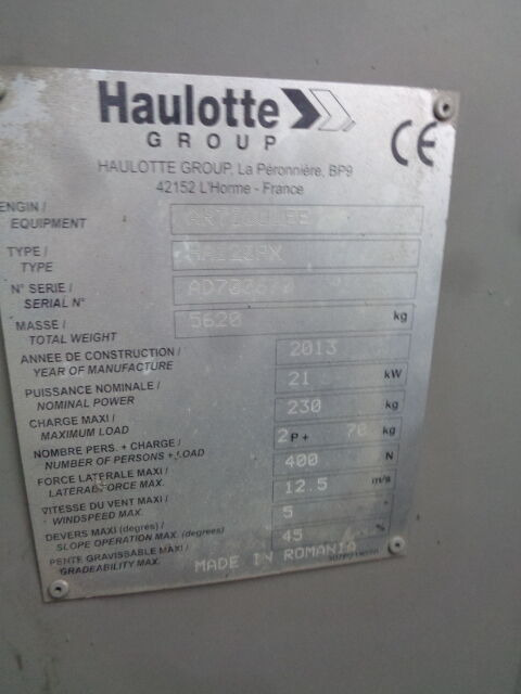 Haulotte HA120 - رافعات سلة مفصلية: صور 4 Haulotte HA120 - رافعات سلة مفصلية: صور 4