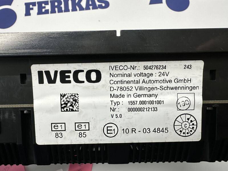 Iveco Instrument cluster dashboard 504276234, 504226363 (WORLDWIDE DEL - لوحة القيادة - شاحنة: صور 3 Iveco Instrument cluster dashboard 504276234, 504226363 (WORLDWIDE DEL - لوحة القيادة - شاحنة: صور 3