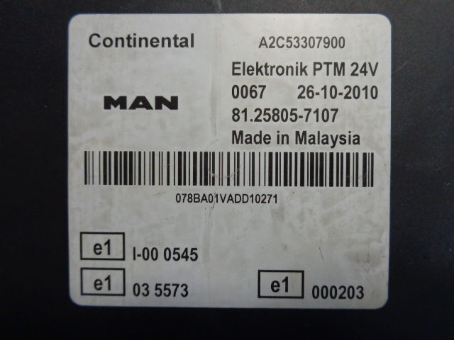 MAN PTM (WORLDWIDE DELIVERY) - كتلة التحكم - شاحنة: صور 2 MAN PTM (WORLDWIDE DELIVERY) - كتلة التحكم - شاحنة: صور 2