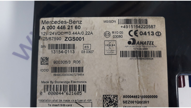 Mercedes-Benz telematic fleetboard tiirec A0004462160 - كتلة التحكم - شاحنة: صور 4 Mercedes-Benz telematic fleetboard tiirec A0004462160 - كتلة التحكم - شاحنة: صور 4