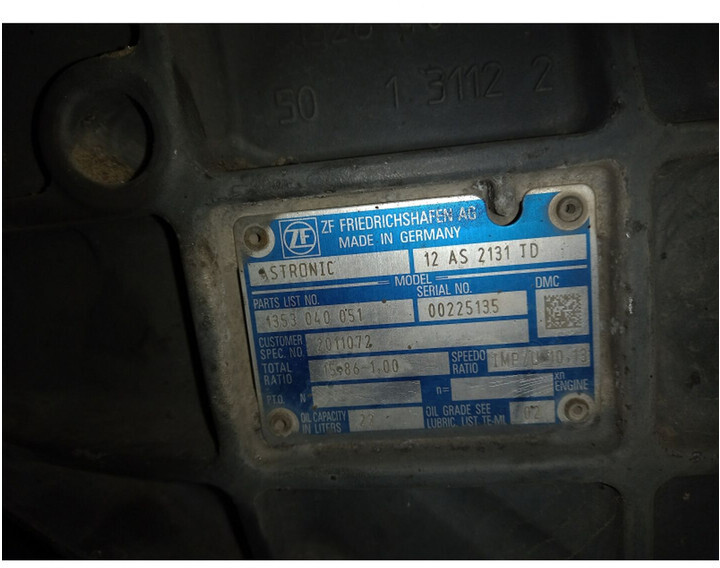 ZF 12AS2131TD - علبة التروس - شاحنة: صور 5 ZF 12AS2131TD - علبة التروس - شاحنة: صور 5