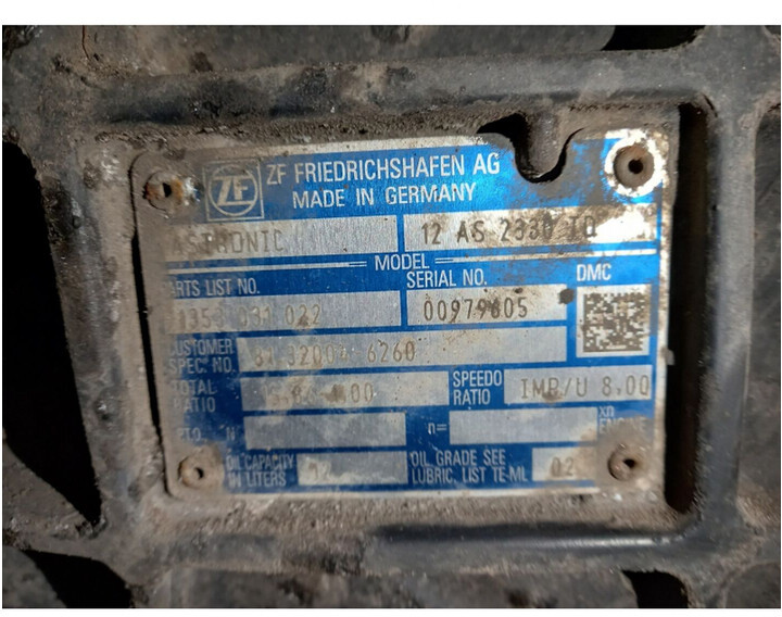 ZF 12AS2330TD - علبة التروس - شاحنة: صور 5 ZF 12AS2330TD - علبة التروس - شاحنة: صور 5