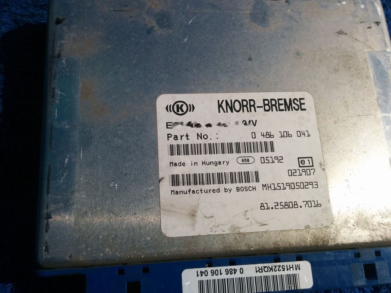 MAN WABCO ECU ZBR2 / 81.25806.7096. 4462100070 MAN CYTI - كتلة التحكم - حافلة: صور 1 MAN WABCO ECU ZBR2 / 81.25806.7096. 4462100070 MAN CYTI - كتلة التحكم - حافلة: صور 1