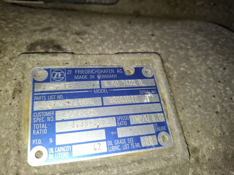 ZF 6070-054-023 - علبة التروس: صور 5 ZF 6070-054-023 - علبة التروس: صور 5