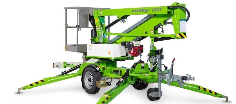 رافعات سلة مفصلية, منصة العمل الجوية مقطورة جديد NIFTYLIFT N120TPET: صور 6