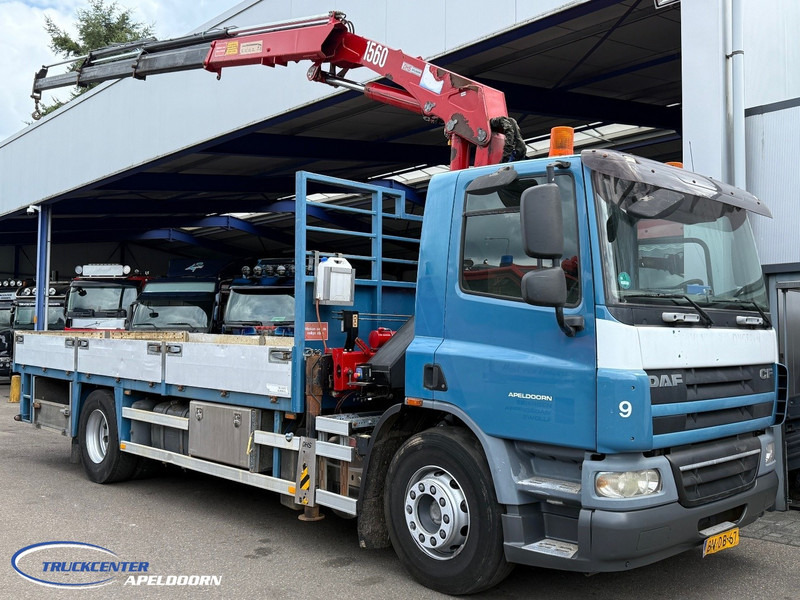 DAF CF 75.310 Manuel, Steel springs, HMF 1560 K3 - شاحنات مسطحة, شاحنة كرين: صور 1 DAF CF 75.310 Manuel, Steel springs, HMF 1560 K3 - شاحنات مسطحة, شاحنة كرين: صور 1