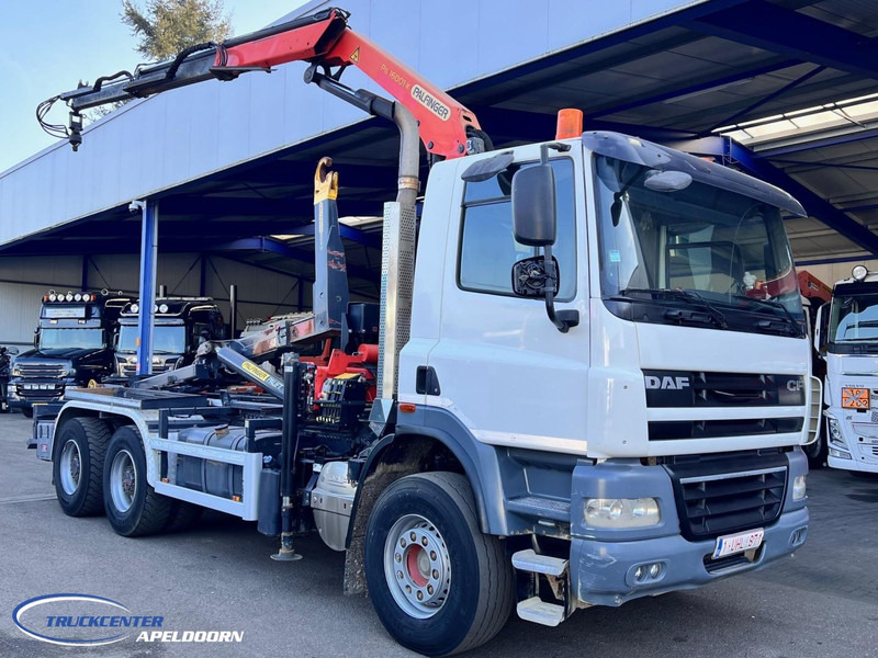 DAF CF 85.410 6x4 Bladgeveerd, Palfinger PK16001, Pallift - شاحنة ذات الخطاف, شاحنة كرين: صور 1 DAF CF 85.410 6x4 Bladgeveerd, Palfinger PK16001, Pallift - شاحنة ذات الخطاف, شاحنة كرين: صور 1