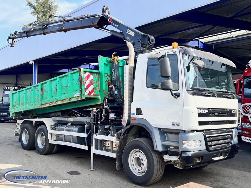 DAF CF 85.410 ATE, Hiab 166, 6x4 Steel spring - قلابات, شاحنة كرين: صور 1 DAF CF 85.410 ATE, Hiab 166, 6x4 Steel spring - قلابات, شاحنة كرين: صور 1