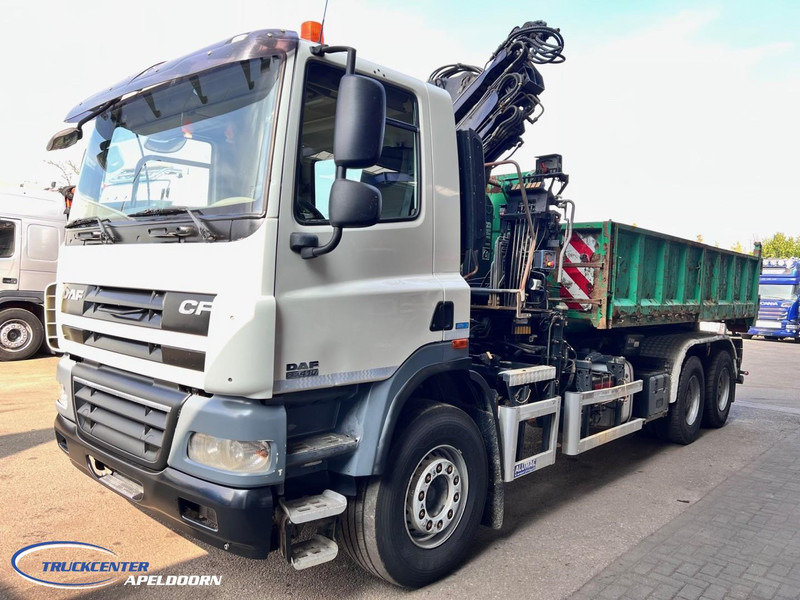 DAF CF 85.410 ATE, Hiab 166, 6x4 Steel spring - قلابات, شاحنة كرين: صور 3 DAF CF 85.410 ATE, Hiab 166, 6x4 Steel spring - قلابات, شاحنة كرين: صور 3