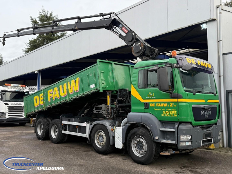 MAN TGS 35.400 8x4 Bladgeveerd, Handgeschakeld, HIAB 166-E4 Hipro - قلابات, شاحنة كرين: صور 1 MAN TGS 35.400 8x4 Bladgeveerd, Handgeschakeld, HIAB 166-E4 Hipro - قلابات, شاحنة كرين: صور 1