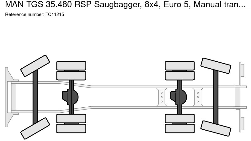 MAN TGS 35.480 RSP Saugbagger, 8x4, Euro 5, Handgeschakeld - فراغ شاحنة: صور 2 MAN TGS 35.480 RSP Saugbagger, 8x4, Euro 5, Handgeschakeld - فراغ شاحنة: صور 2
