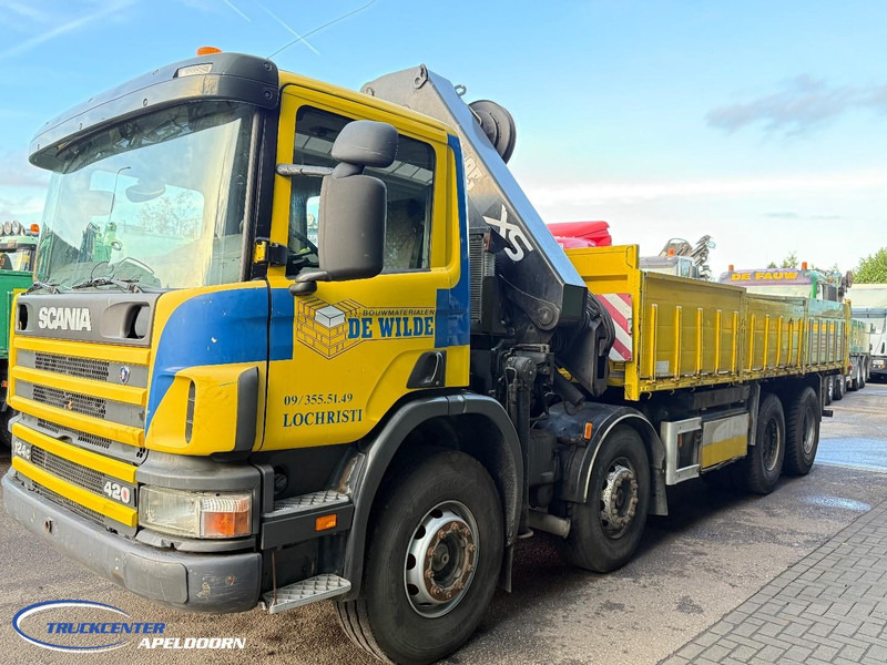 Scania P124-420 8x4 Naafreductie, Bladgeveerd, Handgeschakeld, HIAB 322 E5 - قلابات, شاحنة كرين: صور 3 Scania P124-420 8x4 Naafreductie, Bladgeveerd, Handgeschakeld, HIAB 322 E5 - قلابات, شاحنة كرين: صور 3